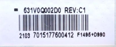 KIT DE TARJETAS PARA TV TOSHIBA / MAIN 691V0Q002D0 / VTV-L55736 / 631V0Q002D0 / FUENTE 1T920000T00 / FSP146-2FS01 / 9OC1461000 / T-CON 5550T32C13 / 55T32-C0F CTRL BD / PANEL K500WDCRA-UI350A5 / DISPLAY T500QVN03.7 / MODELO 50LF621U21 - Imagen 5